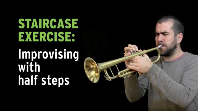 IFR improvisation exercise with the chromatic scale on trumpet