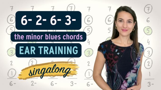 Minor blues ear training