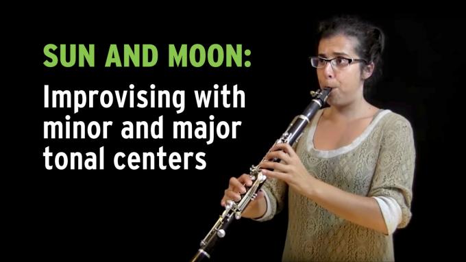 Improvisation exercise 'Sun and Moon' in major and minor tonal centers